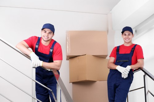 Removal van helping with a move in Mentone