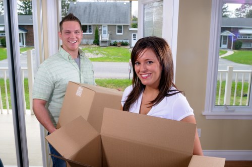 Man with van assisting in a residential move