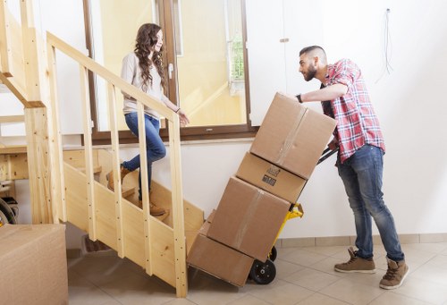 Efficient packing and loading of items into a removal van