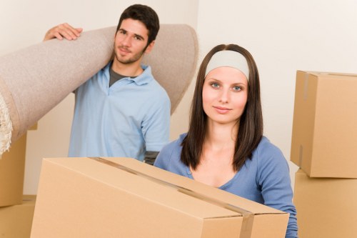 Efficient unpacking services in a new home